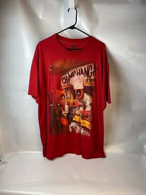 Marvel Deadpool Free Chimichanga Stand Graphic T-Shirt Sz 2XL